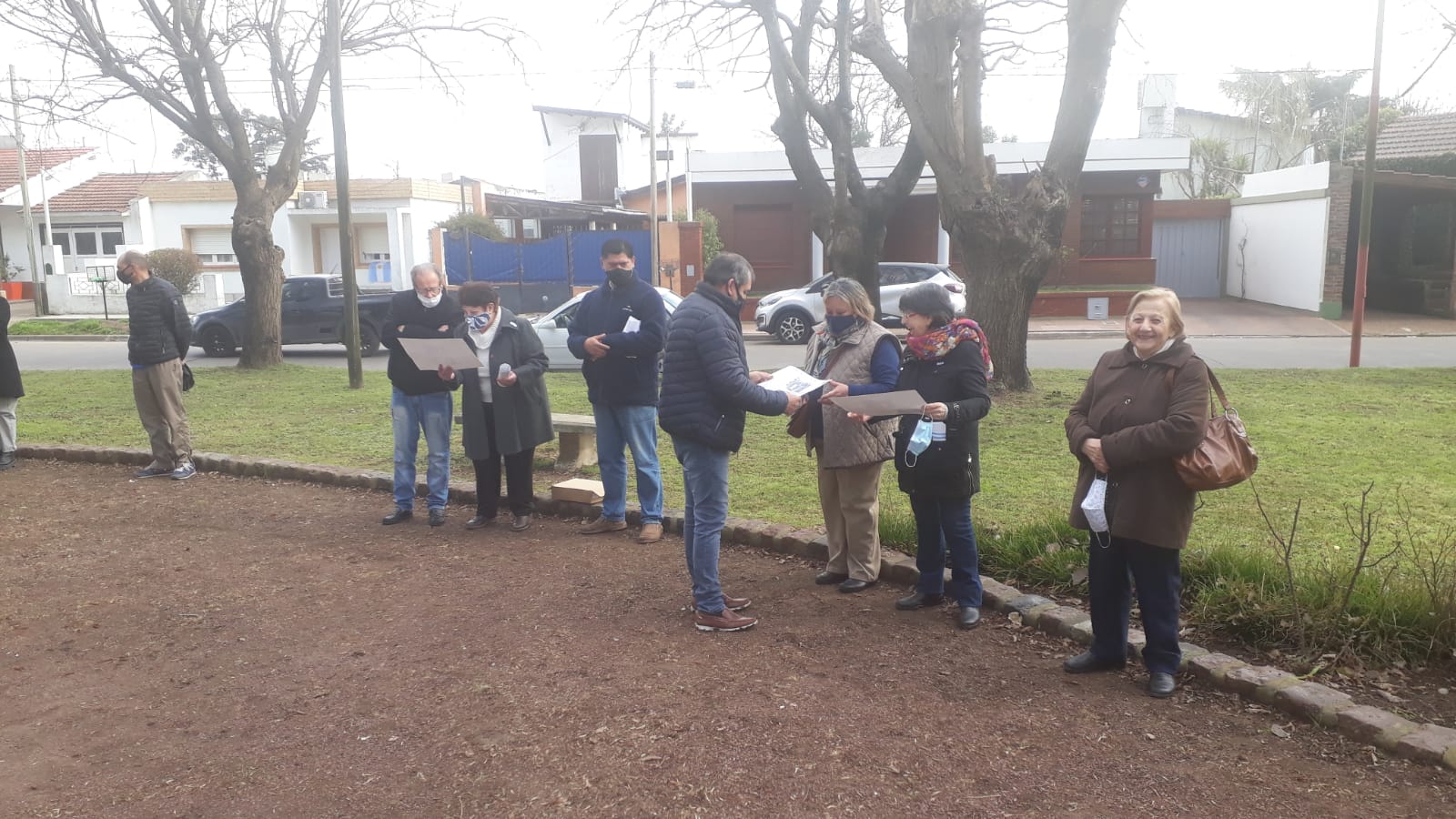 Homenaje a San Martín en la Plaza Cabral organizado por CESUAR