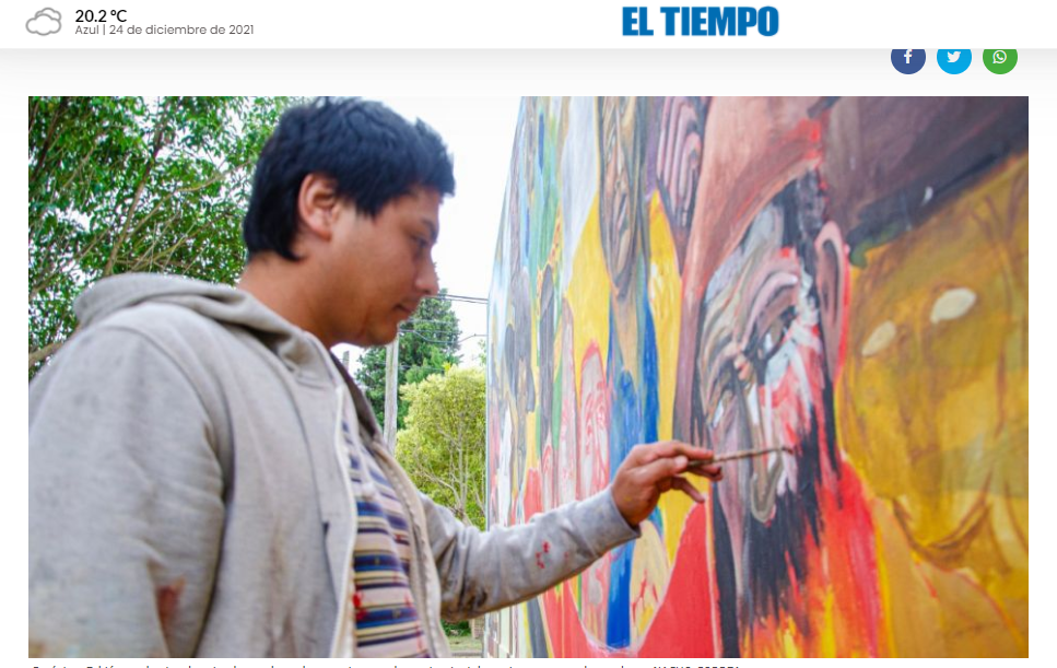 CESUAR destaca el trabajo del artista plástico Gerónimo Fabián